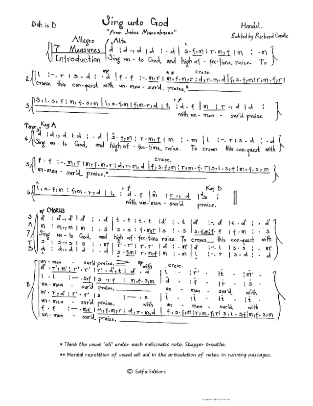 Script Notation ChoirScript.net | World’s Largest Solfa Notation Collection for Choirs